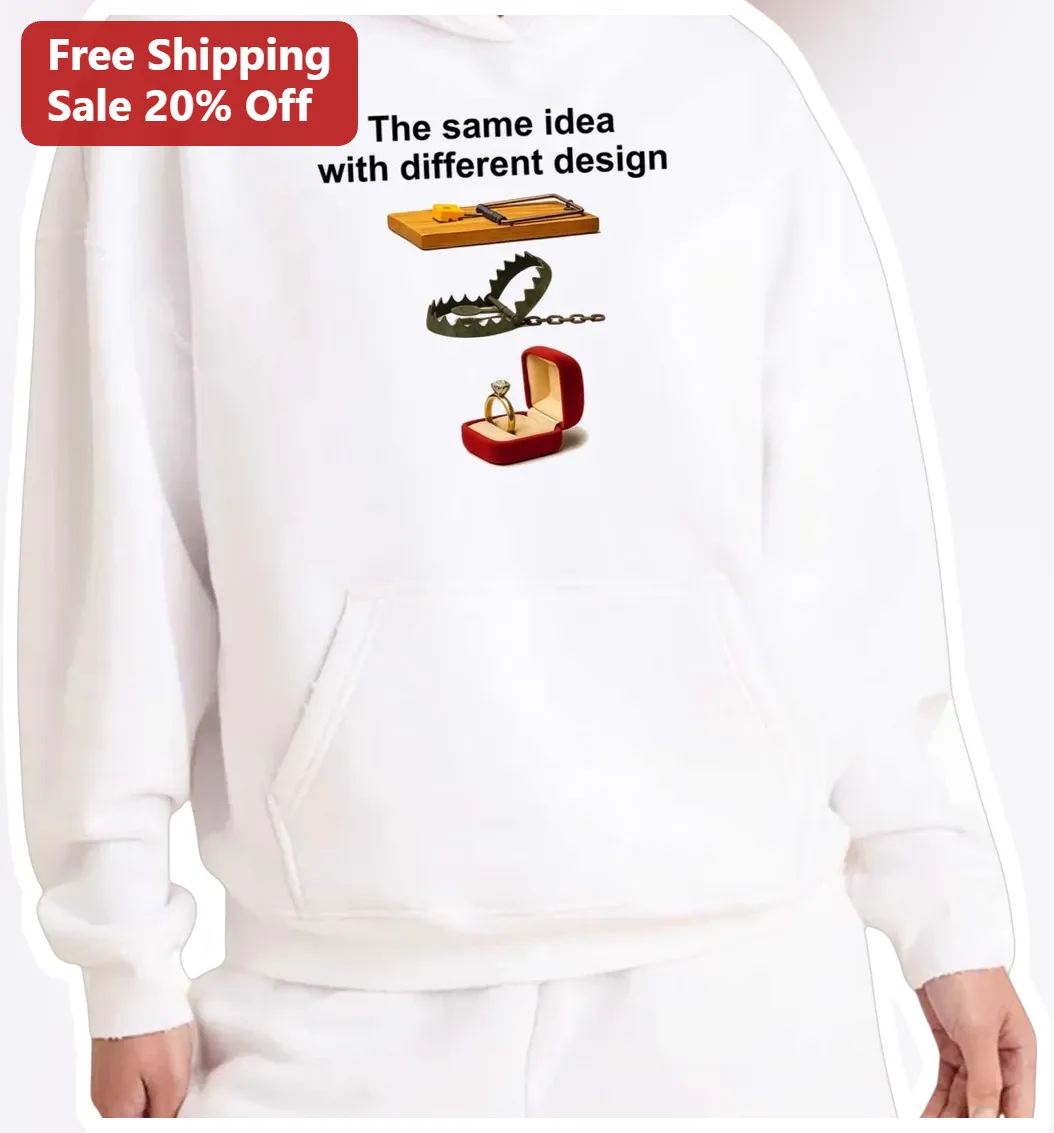 The Same Idea With Different Design Hoodie Funny Engagement Proposal Gift for Couples available at our Miami, Florida warehouse