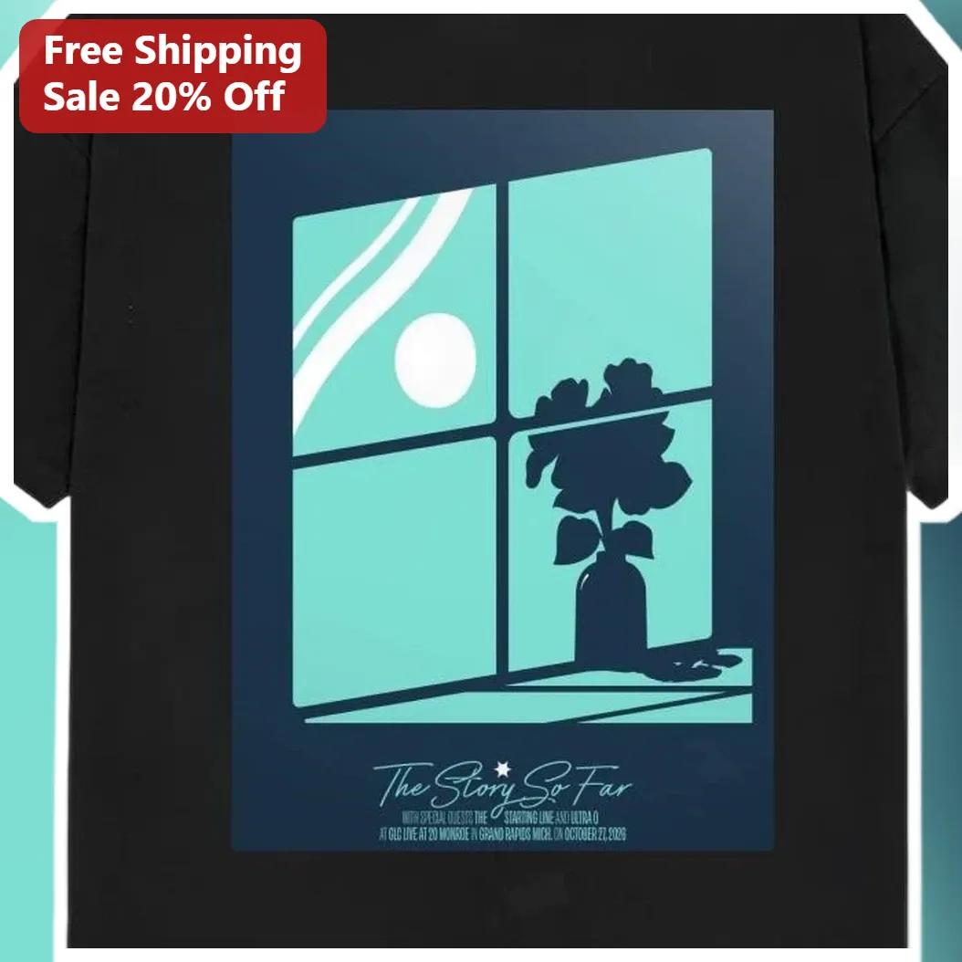 The Story So Far Tee Pop Punk Band Merch Minimalist Floral Graphic T-Shirt for Fans available at our Miami, Florida warehouse