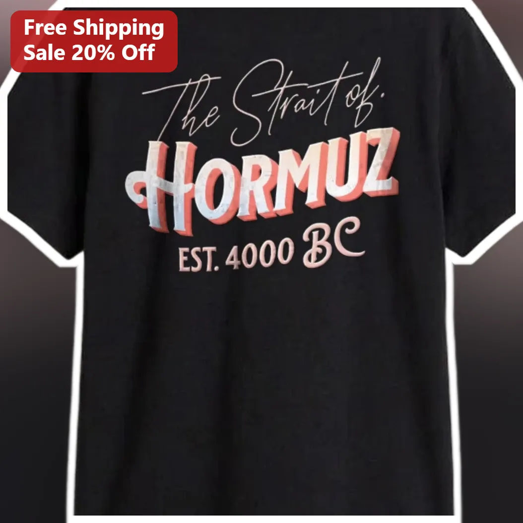 The Strait of Hormuz EST. BC Vintage Graphic Tee Persian Gulf History Gift available at our Miami, Florida warehouse