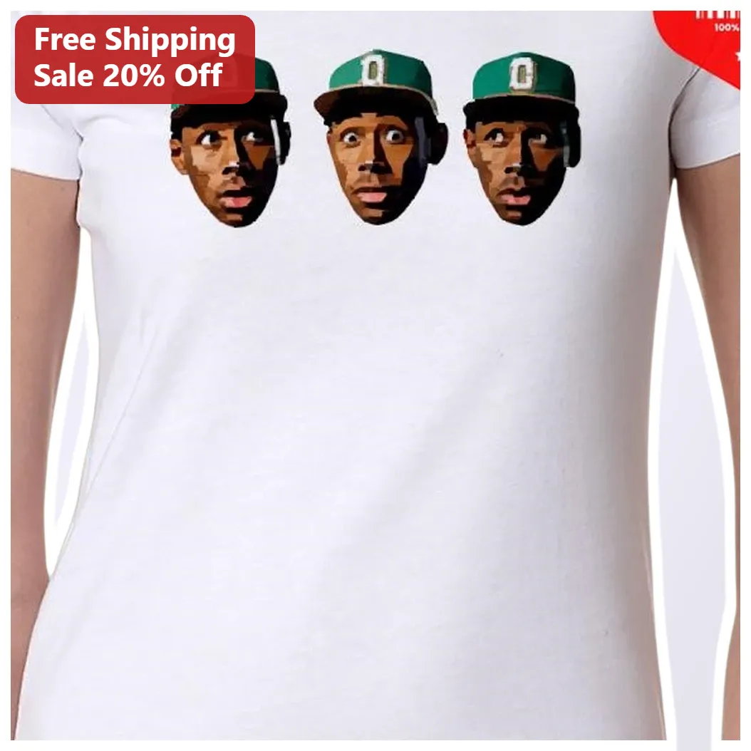 Tyler the Creator Tee 3 Heads Graphic Shirt Odd Future Hip Hop Fan Gift available at our Miami, Florida warehouse