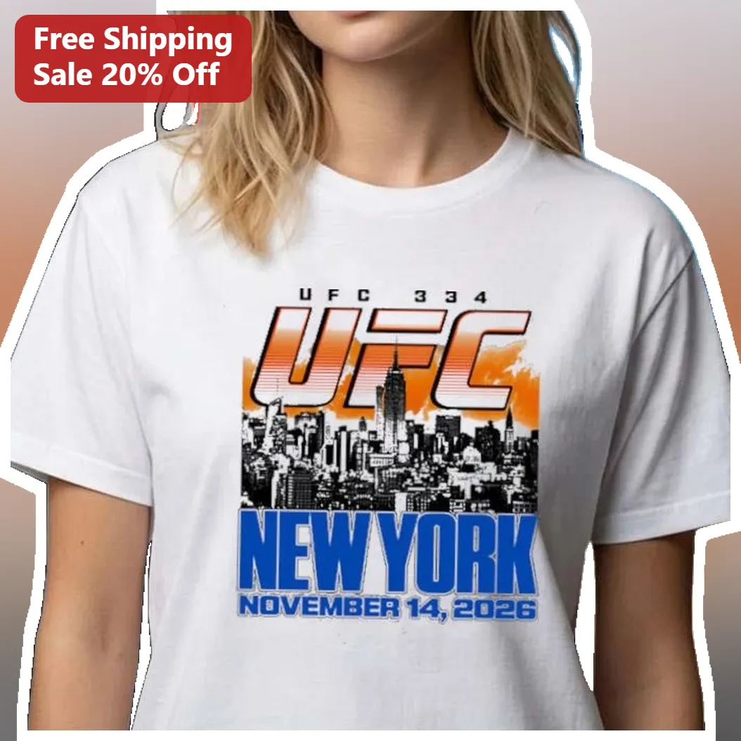 UFC New York November 14 2026 Madison Square Garden Fight Night Tee available at our Miami, Florida warehouse