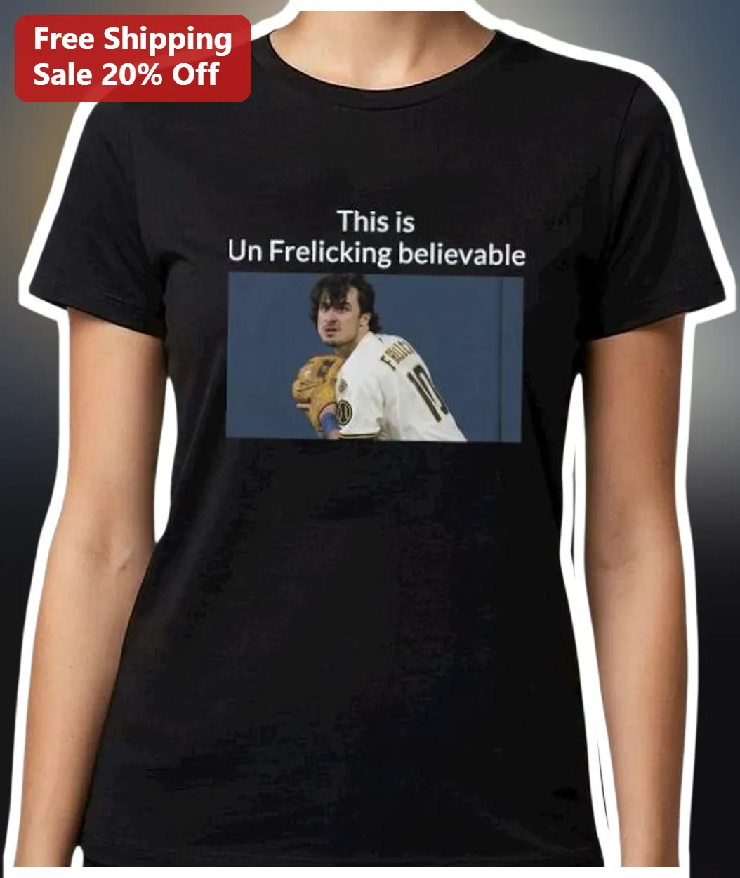 Un Frelicking Believable Sal Frelick Milwaukee Brewers Tee available at our Miami, Florida warehouse