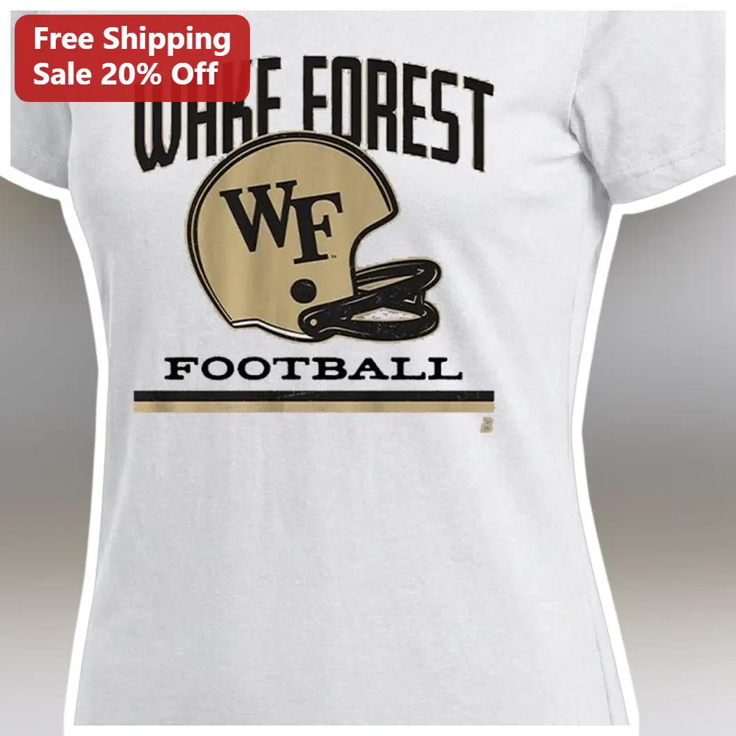 Wake Forest Football Vintage Demon Deacons Graphic Tee for Women